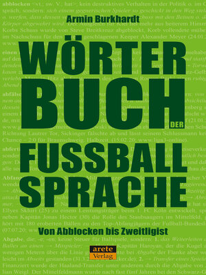 cover image of Wörterbuch der Fußballsprache